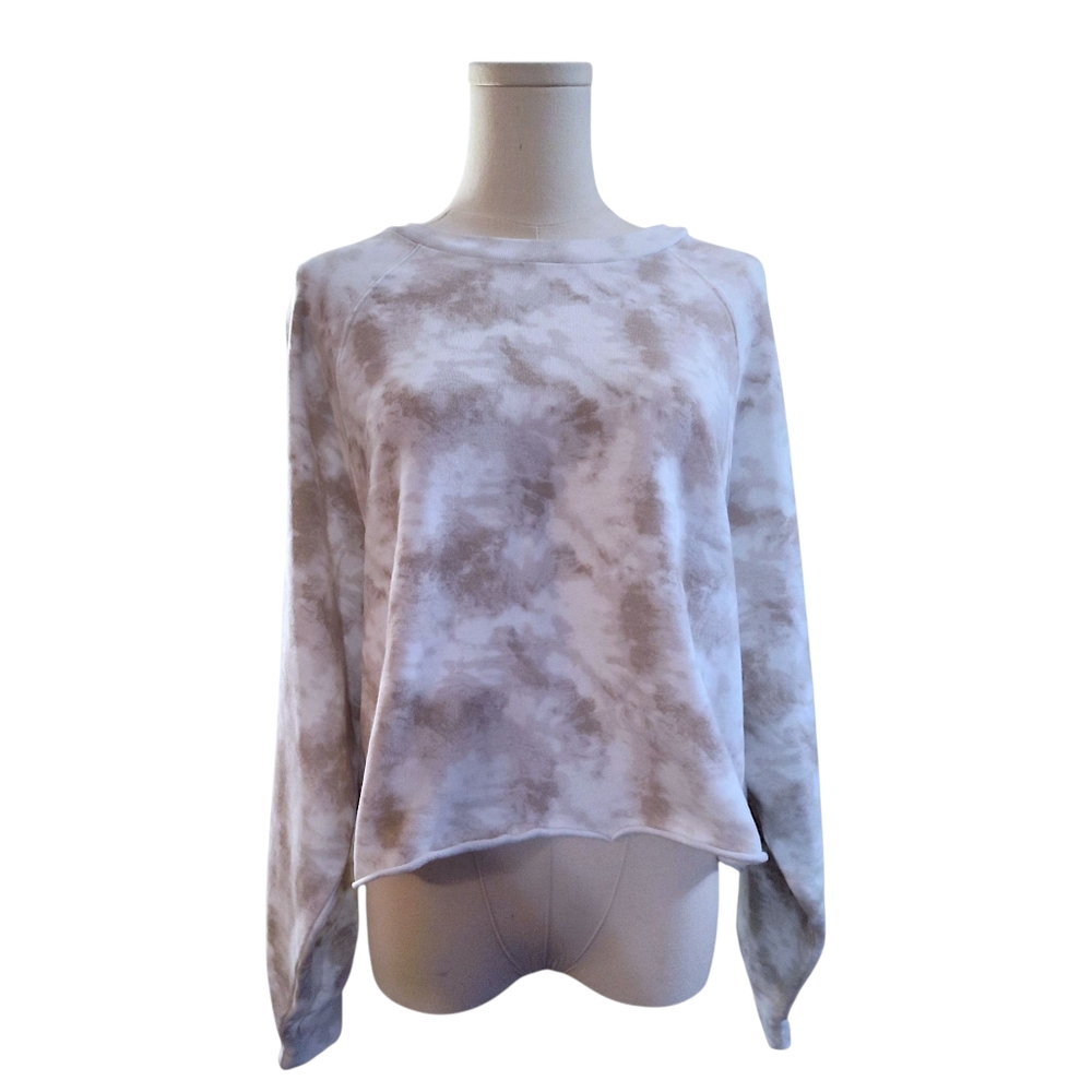 Levi's Cropped Sweater Womens Size XL Brown/white